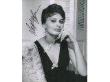 Sophia Loren signed genuine signature photo. COA UACC