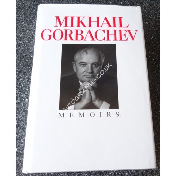 Mikhail Gorbachev signed genuine signature book. COA UACC