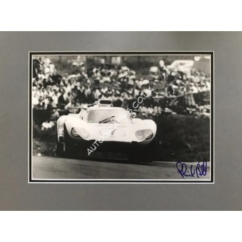 Phil Hill original authentic genuine signed autograph photo. COA UACC