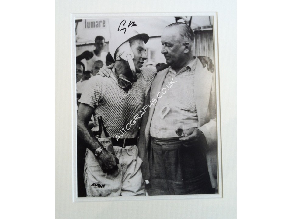 Stirling Moss original authentic genuine signed autograph. COA UACC Stirling Moss original authentic genuine signed autograph. COA UACC