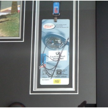 Mika Hakkinen F1 genuine autograph signature signed pass display. COA UACC Mika Hakkinen F1 genuine autograph signature signed pass display. COA UACC