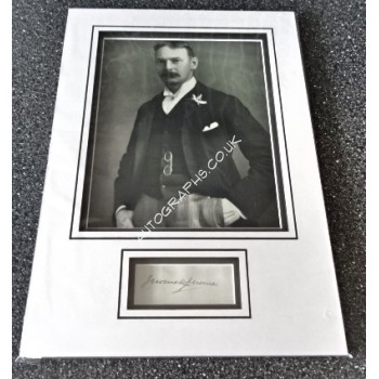 Jerome K Jerome signed genuine signature autograph display. COA UACC