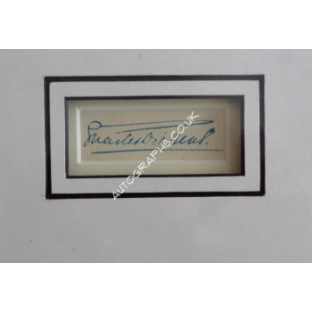 Charles Dickens signed authentic genuine signature autograph display. COA UACC Charles Dickens signed authentic genuine signature autograph display. COA UACC