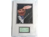 Benny Hill Comedy signed authentic genuine signature autograph display. COA UACC