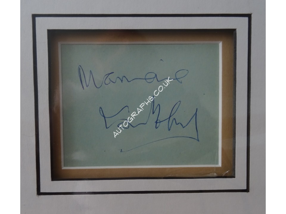 Marianne Faithfull signed authentic genuine signature autograph display. COA UACC