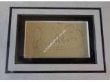 Paul McCartney Beatles signed authentic genuine signature autograph display. COA UACC Paul McCartney Beatles signed authentic genuine signature autograph display. COA UACC
