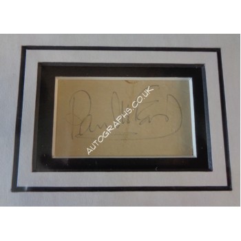 Paul McCartney Beatles signed authentic genuine signature autograph display. COA UACC Paul McCartney Beatles signed authentic genuine signature autograph display. COA UACC