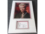 Billy Idol authentic signed genuine autograph photo display. COA UACC