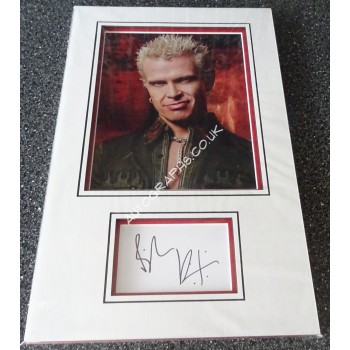 Billy Idol authentic signed genuine autograph photo display. COA UACC