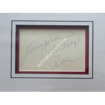 Larry Holmes Boxing authentic signed genuine autograph photo display. COA UACC