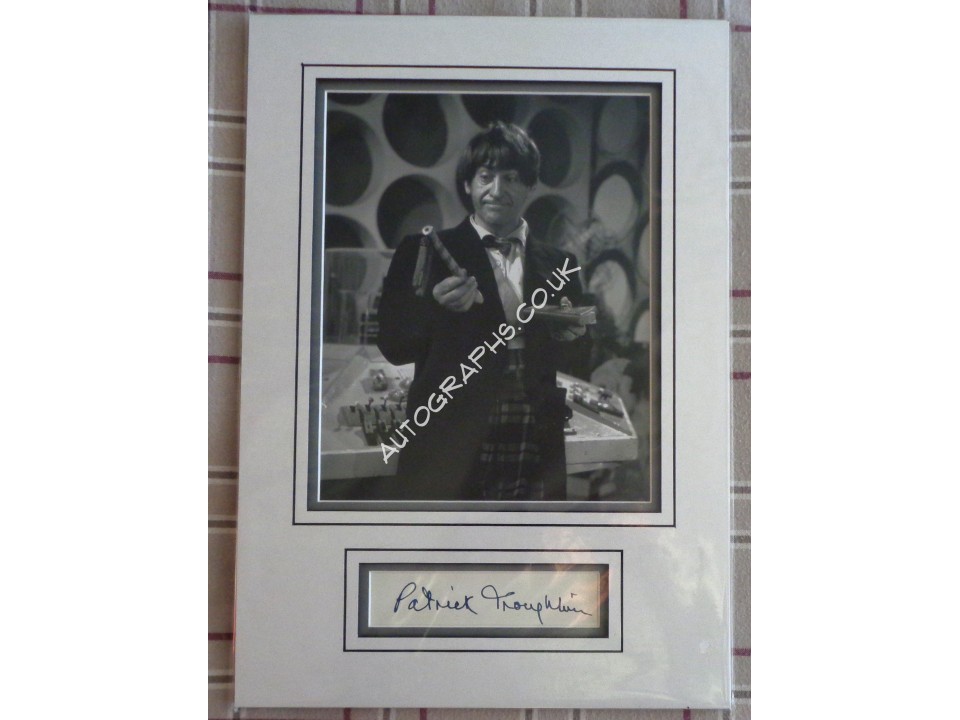 Patrick Troughton Doctor Who authentic signed genuine autograph photo display. COA UACC
