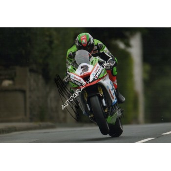 James Hillier Superbikes TT IOM authentic signed genuine autograph photo 2. COA UACC