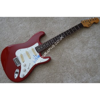 Wilko Johnson authentic signed genuine autograph guitar. COA UACC