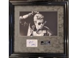 George Michael authentic signed genuine signature photo display. COA UACC