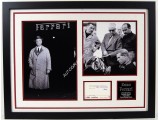Enzo Ferrari authentic signed genuine signature photo display. COA UACC