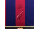 Lionel Messi, Neymar, Luis Suaraz authentic signed genuine signature shirt display. COA UACC