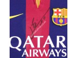 Lionel Messi, Neymar, Luis Suaraz authentic signed genuine signature shirt display. COA UACC