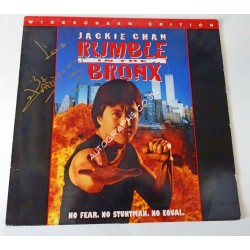 Jackie Chan authentic genuine signature laser disc cover. COA UACC