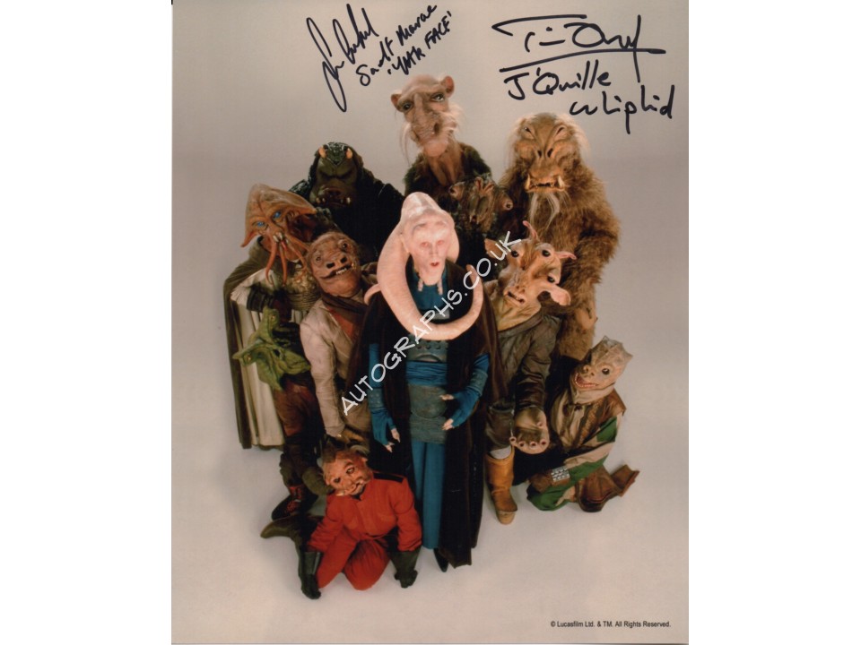 Tim Dry Sean Crawford Star Wars signed authentic genuine photo. COA UACC