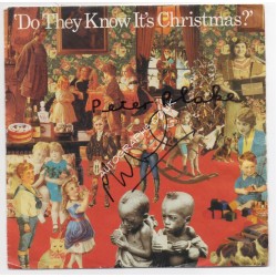 Peter Blake Midge Ure Do they Know its Christmas signature signed 7" Vinyl. COA UACC