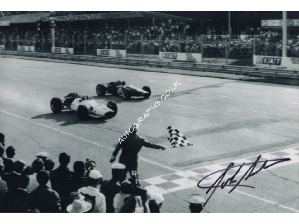 John Surtees F1 Honda signature genuine signed authentic photograph. COA UACC
