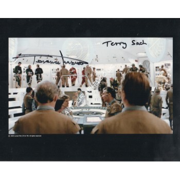 Star Wars Terry Sach Terence Mustow authentic genuine signed autograph photo. COA UACC