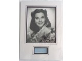 Vivien Leigh authentic genuine signature signed autograph display photo. COA UACC Vivien Leigh authentic genuine signature signed autograph display photo. COA UACC