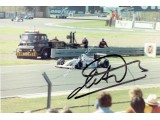 Michele Alboreto genuine original authentic signed autograph photo. COA UACC