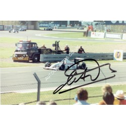 Michele Alboreto genuine original authentic signed autograph photo. COA UACC