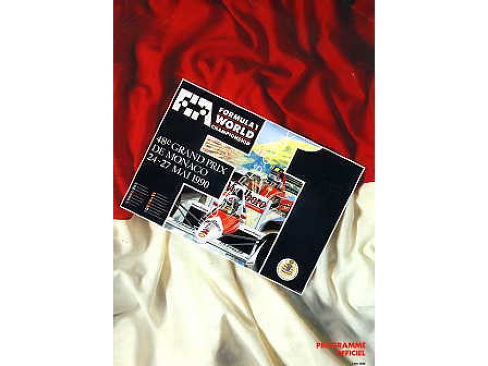 Monaco GP Programme 1990 genuine original authentic signed autograph. COA UACC