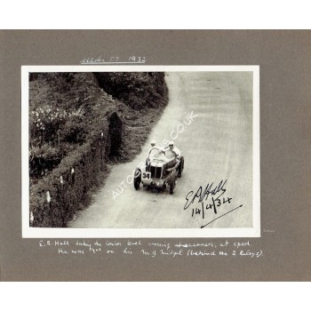 E.R Hall genuine original authentic signed autograph photo. COA UACC