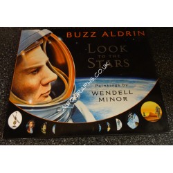 Buzz Aldrin genuine original autograph signed children's book. COA UACC