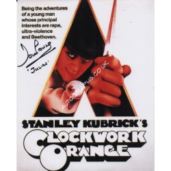Dave Prowse Clockwork Orange Julian signed genuine signature photo. COA UACC