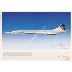 Concorde Brian Trubshaw signed flown autograph image 3. COA UACC