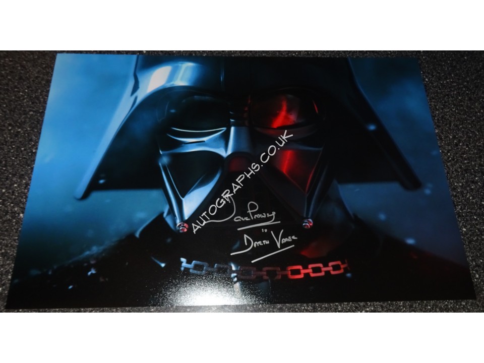 Dave Prowse Darth Vader Star Wars LARGE signed genuine signature photo 11. COA UACC