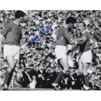 Nobby Styles Man United WC 1966 signed genuine signature photo 6. COA UACC