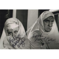 Barbara Windsor Bernard Cribbins Carry On signed autograph photo. COA UACC
