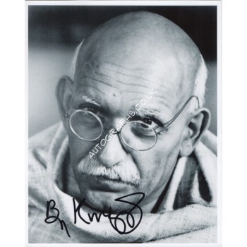 Ben Kingsley Ghandi signed genuine signature authentic signed photo. COA UACC