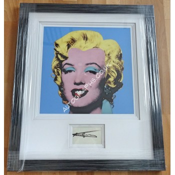 Andy Warhol Marilyn Monroe genuine signature authentic image display. COA UACC