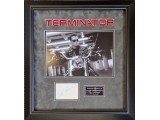 Arnold Schwarzenegger Terminator genuine signature authentic signed display. COA UACC