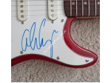 Alice Cooper music genuine signed authentic signature guitar. COA UACC Alice Cooper music genuine signed authentic signature guitar. COA UACC