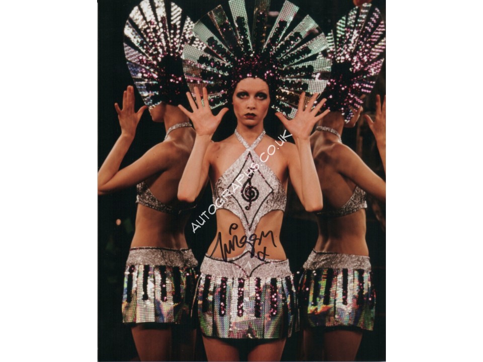 Twiggy The Boyfriend genuine signed authentic signature photo. COA UACC