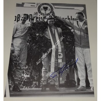 Dan Gurney Eagle F1 genuine signed authentic signature photo. COA UACC