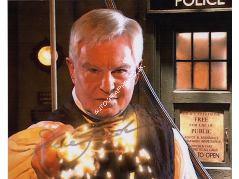 Derek Jacobi Doctor Who genuine signed autograph photo. COA UACC