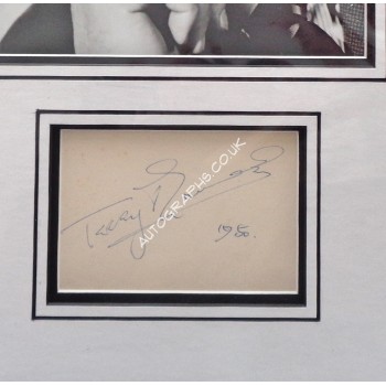 Terry Thomas comedy genuine signed autograph signature display.. COA UACC