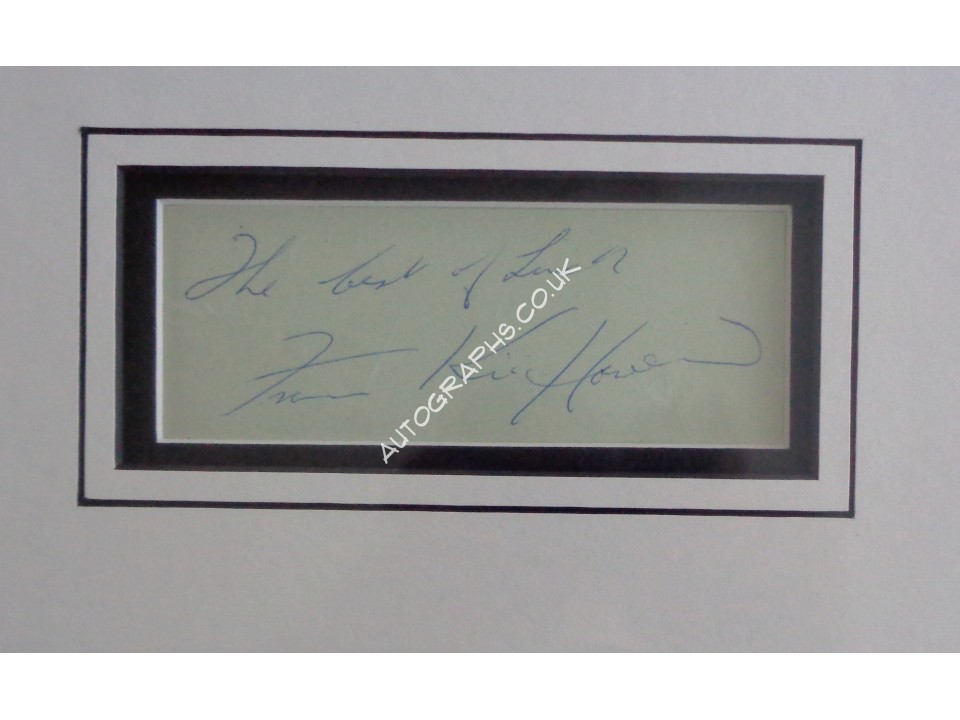 Frankie Howerd Carry on comedy genuine signed autograph signature display.. COA UACC Frankie Howerd Carry on comedy genuine signed autograph signature display.. COA UACC