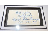 Bobby Locke golf genuine signed autograph signature display.. COA UACC Bobby Locke golf genuine signed autograph signature display.. COA UACC