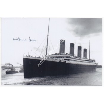 RMS Titanic Millvina Dean authentic genuine signed image 16. COA UACC