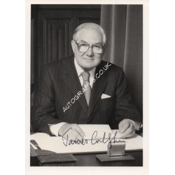 James Callaghan PM politics authentic genuine signed photo. COA UACC