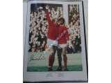 Denis Law Man United football genuine authentic autograph signed photo 2. COA UACC